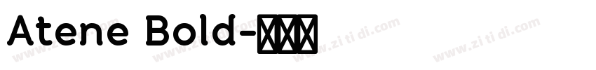 Atene Bold字体转换
